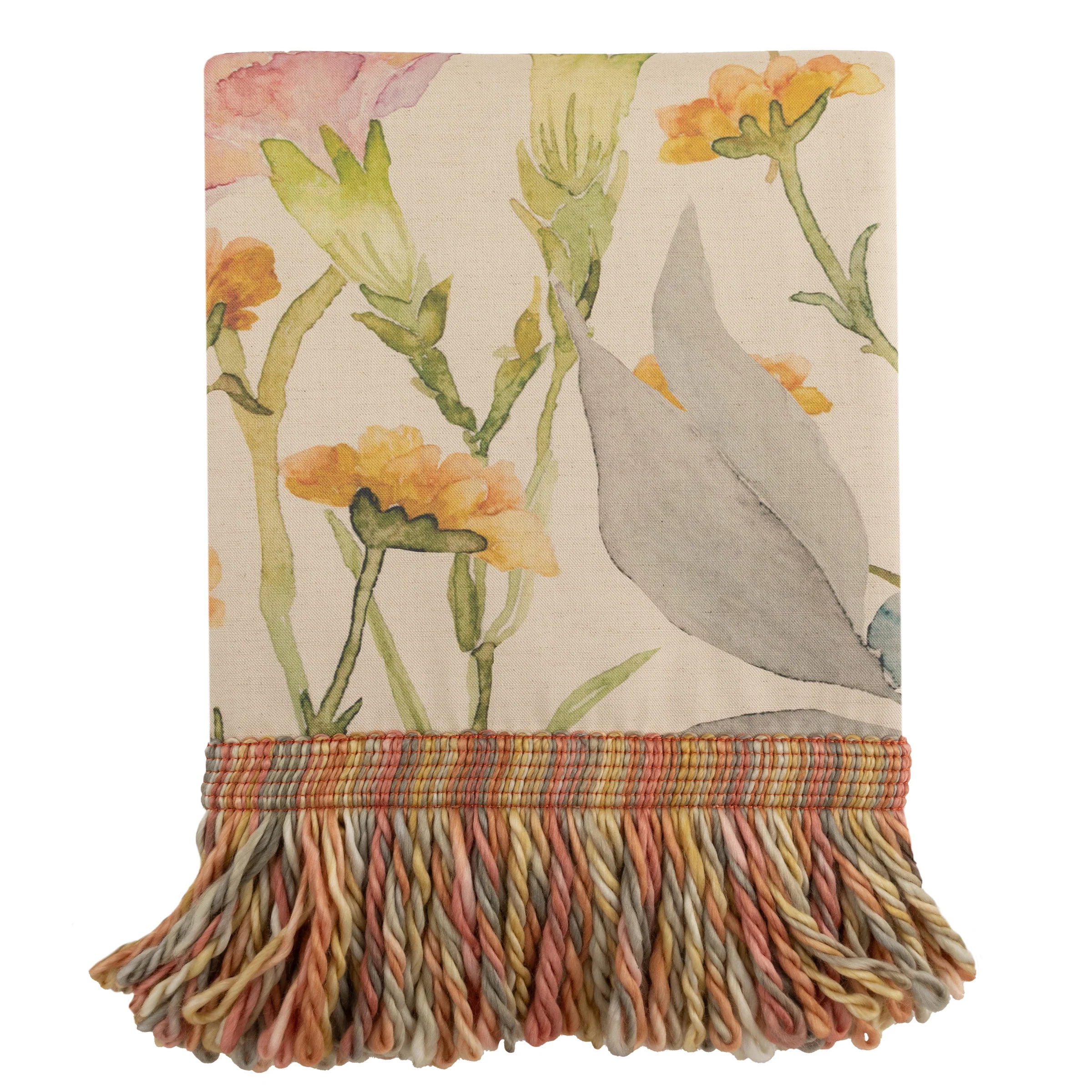 Voyage Maison (Riva Home) Voyage Maison Throw Voyage Maison Delamere Printed Fringe Throw in Linen