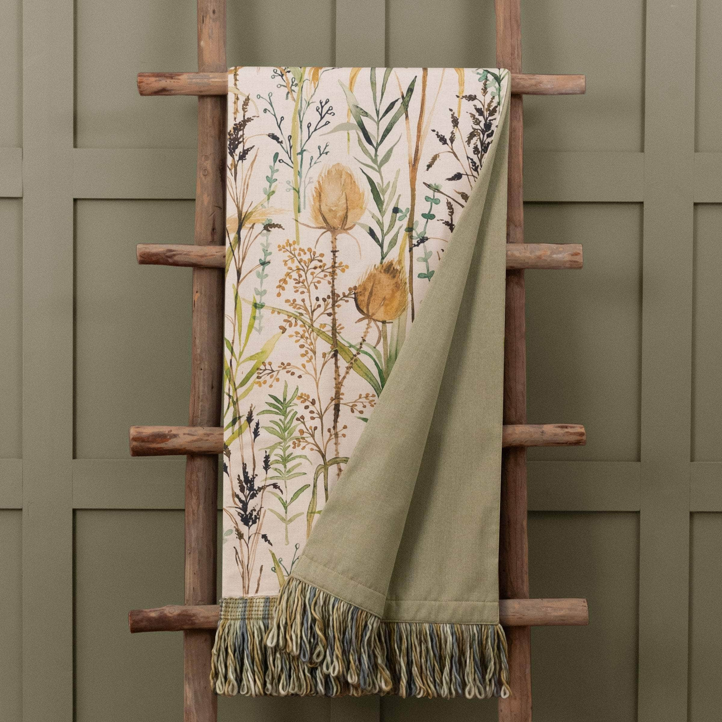 Voyage Maison (Riva Home) Voyage Maison Throw Voyage Maison Lydiard Printed Fringe Throw Linen