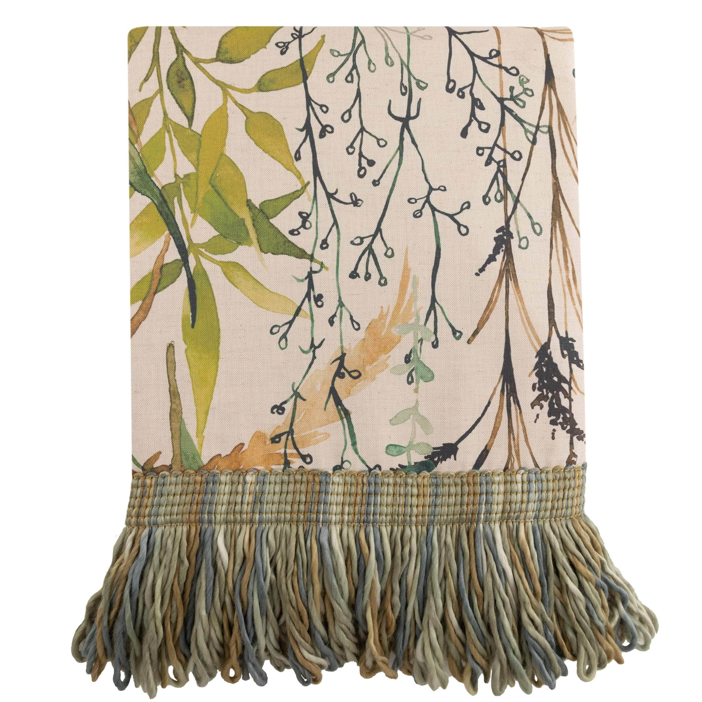 Voyage Maison (Riva Home) Voyage Maison Throw Voyage Maison Lydiard Printed Fringe Throw Linen