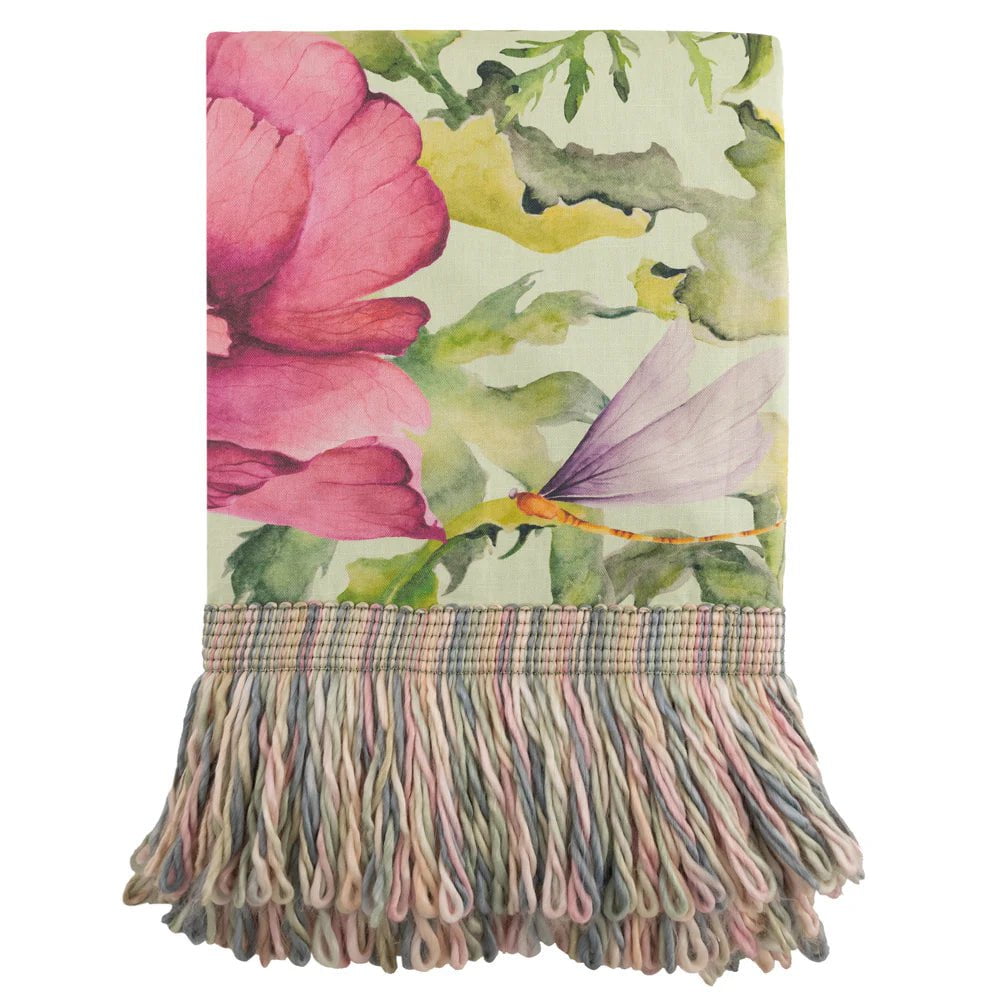 Voyage Maison (Riva Home) Voyage Maison Throw Voyage Maison Valeria Printed Fringe Throw Sage