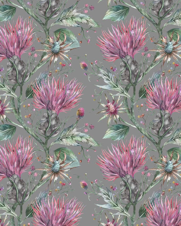ELYSIUM 1.4M WIDE-WIDTH WALLPAPER ONYX  by Voyage Maison