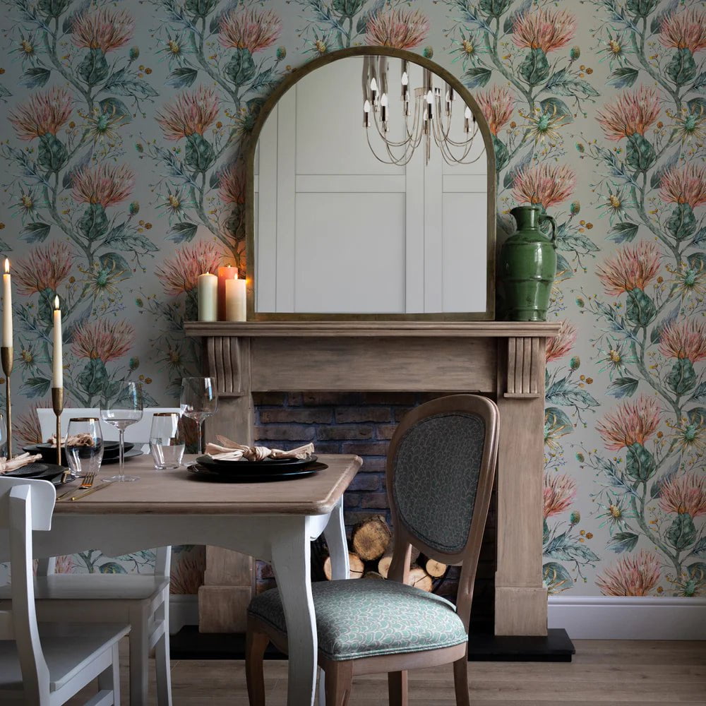 Voyage Maison (Riva Home) Voyage Maison Wallpaper Animals Elysium 1.4m Wide Width Wallpaper (By The Metre) in Sapphire