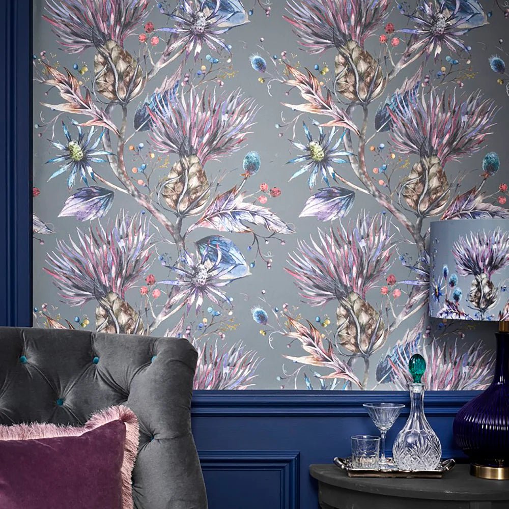 Voyage Maison (Riva Home) Voyage Maison Wallpaper Animals Elysium 1.4m Wide Width Wallpaper (By The Metre) in Storm