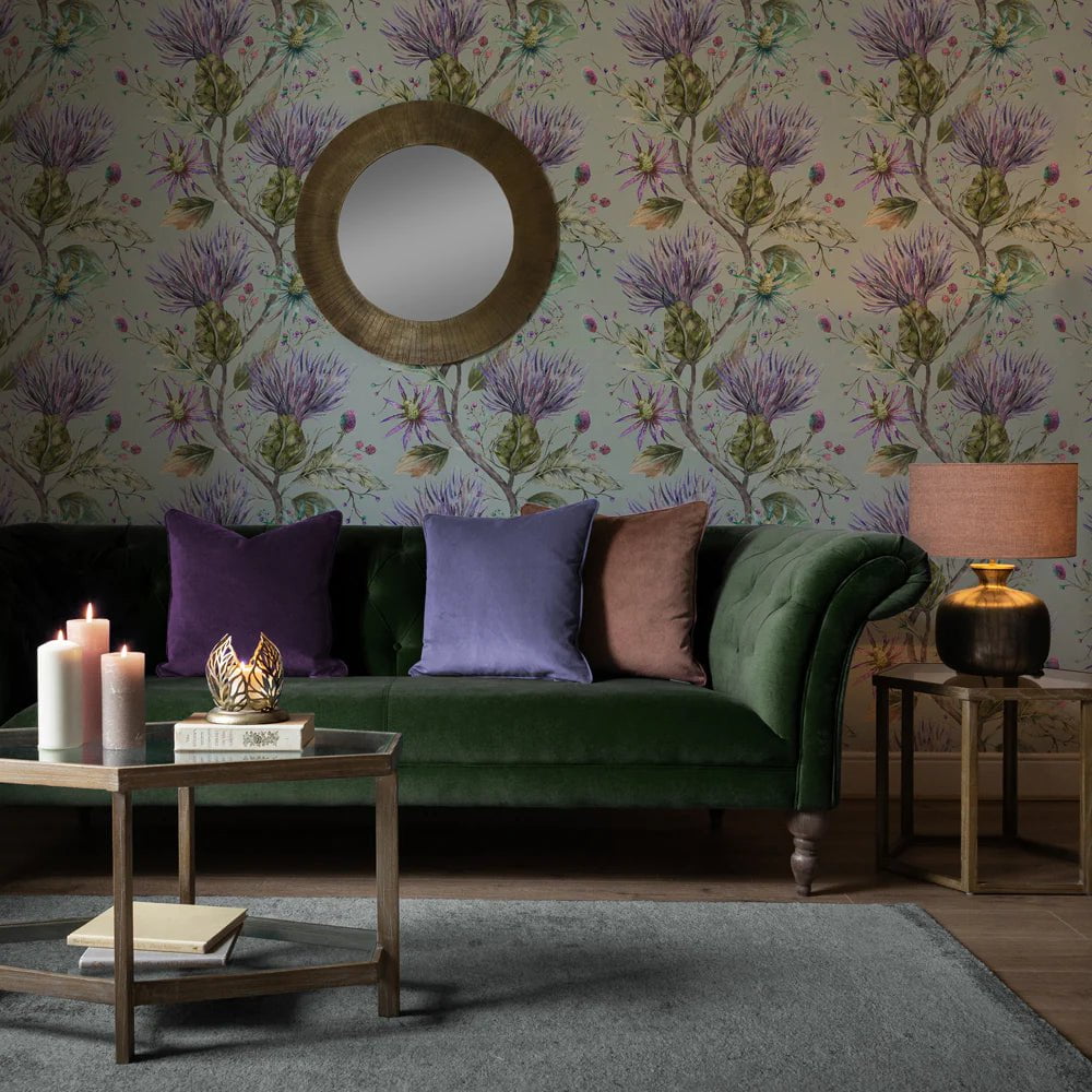 Voyage Maison (Riva Home) Voyage Maison Wallpaper Animals Elysium 1.4m Wide Width Wallpaper (By The Metre) in Violet