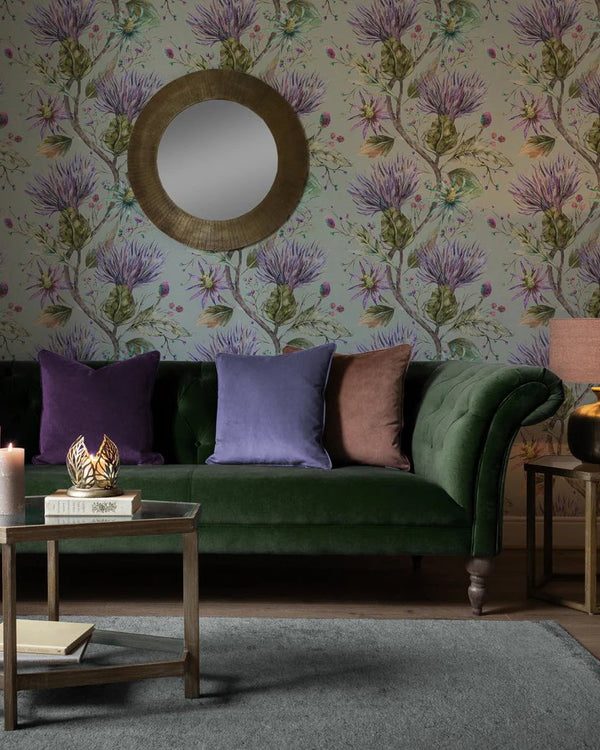 ELYSIUM 1.4M WIDE-WIDTH WALLPAPER VIOLET  by Voyage Maison