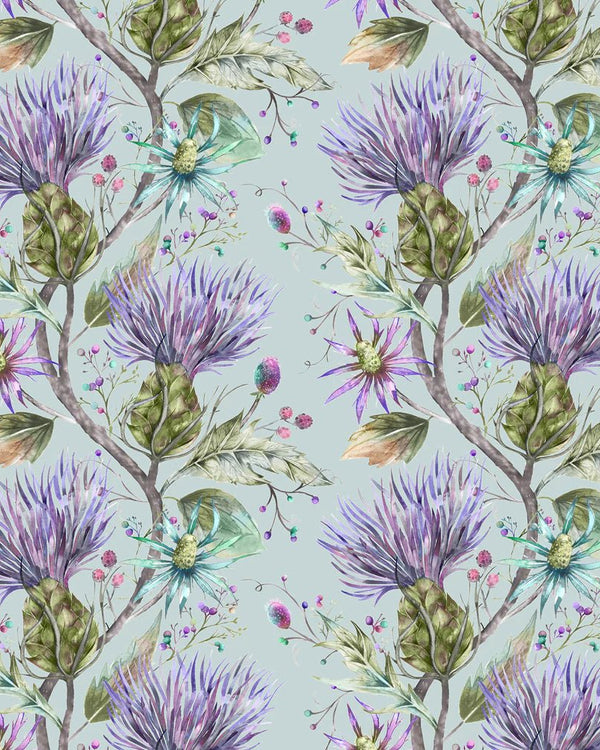 ELYSIUM 1.4M WIDE-WIDTH WALLPAPER VIOLET  by Voyage Maison