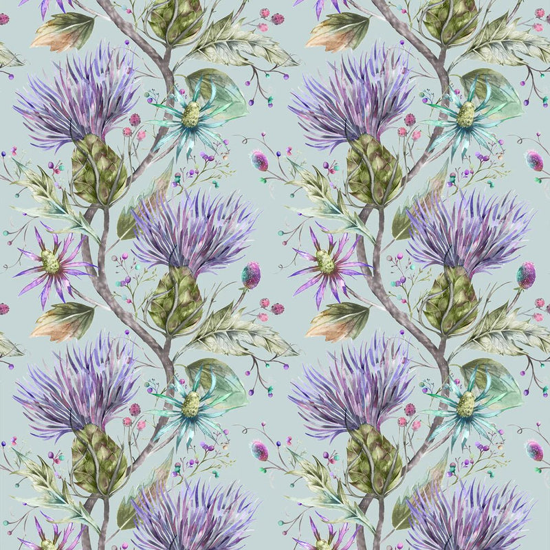 ELYSIUM 1.4M WIDE-WIDTH WALLPAPER VIOLET  by Voyage Maison