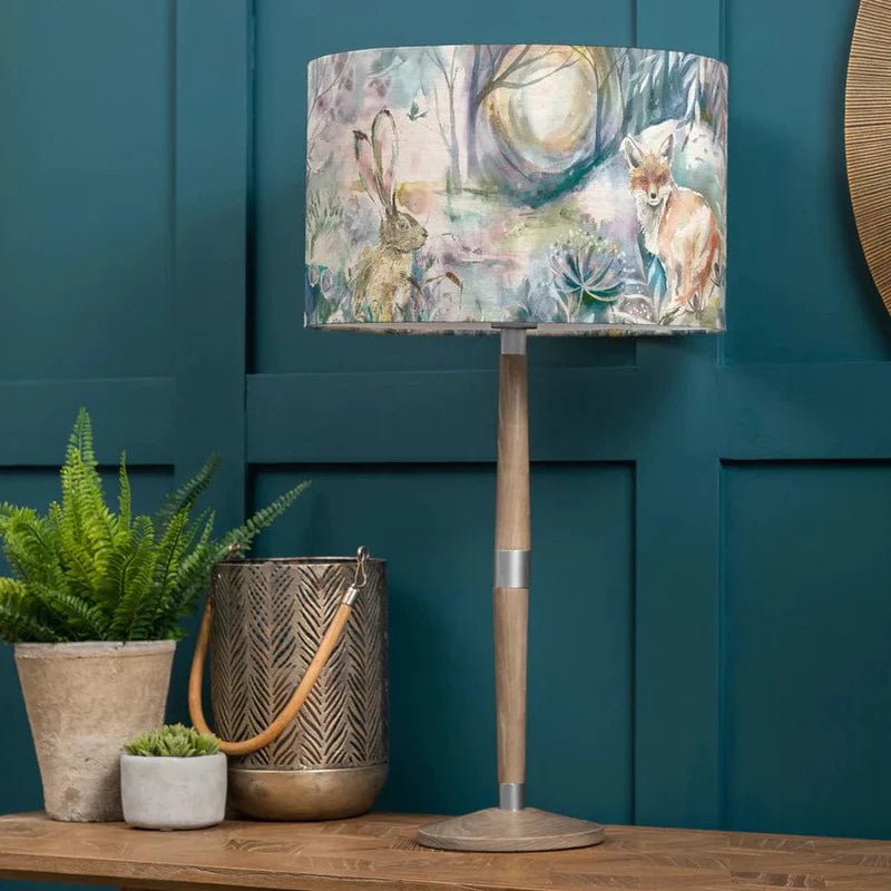 Voyage Maison SOLENSIS 55cm Table Lamp & FOX AND HARE EVA COMPLETE GREY/LINEN Bundle