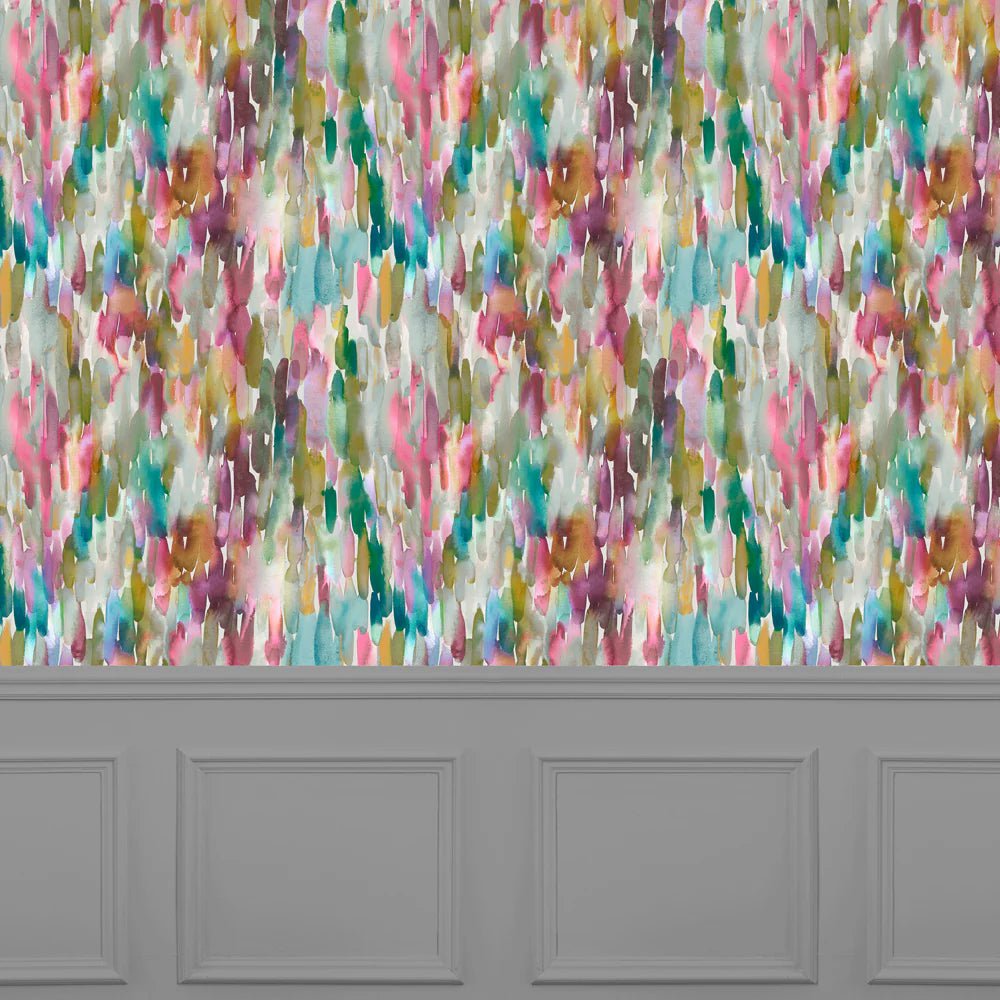 Voyage Maison Voyage Maison Wallpaper ABSTRACT Azima 1.4m Wide Width Wallpaper (By The Metre) in Lotus