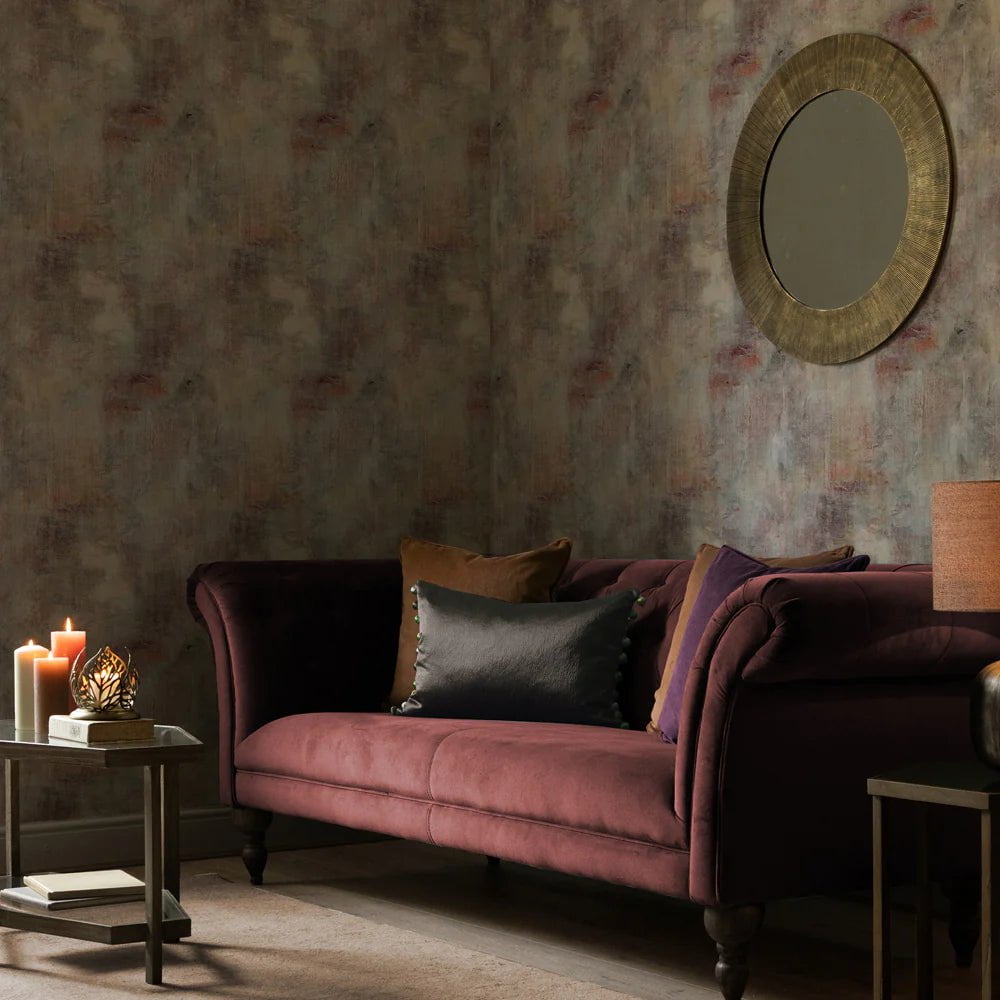 Voyage Maison Voyage Maison Wallpaper ABSTRACT Monet 1.4m Wide Width Wallpaper (By The Metre) in Amber