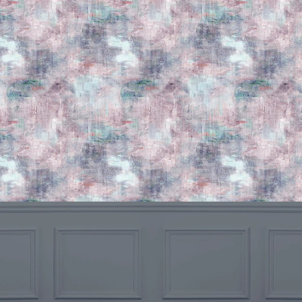 Voyage Maison Voyage Maison Wallpaper ABSTRACT Monet 1.4m Wide Width Wallpaper (By The Metre) in Amethyst