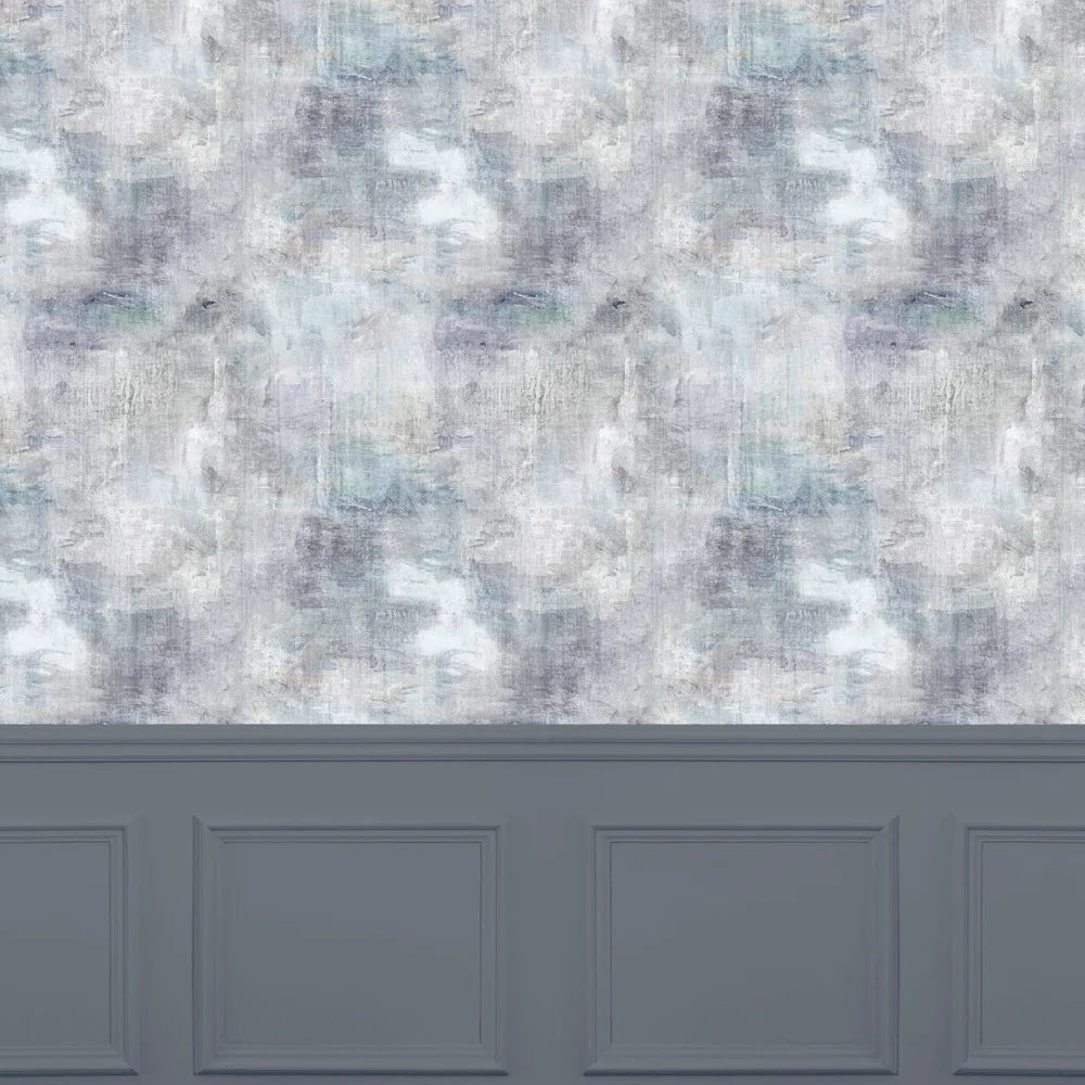 Voyage Maison Voyage Maison Wallpaper ABSTRACT MONET 1.4M WIDE WIDTH WALLPAPER (BY THE METRE) in AZURITE