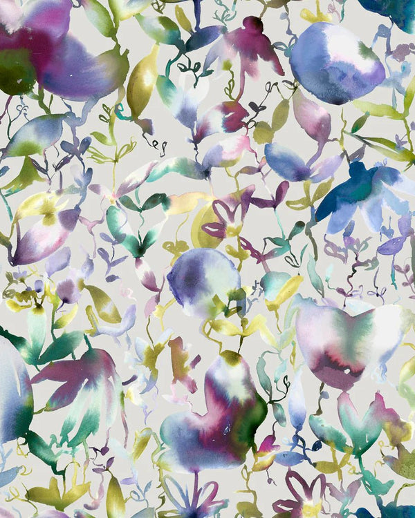 NELIA 1.4M WIDE-WIDTH WALLPAPER INDIGO by Voyage Maison
