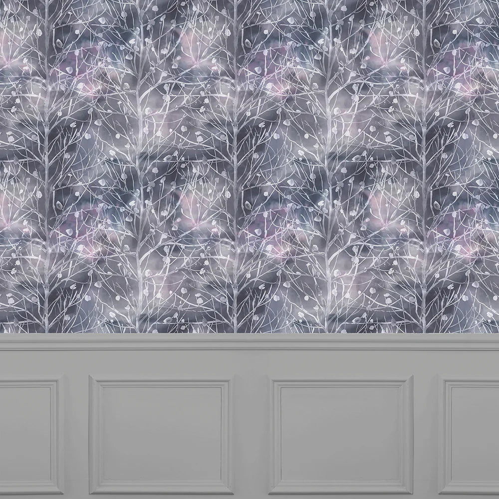 Voyage Maison Voyage Maison Wallpaper ABSTRACT ZEUS 1.4M WIDE WIDTH WALLPAPER (BY THE METRE) in Amethyst