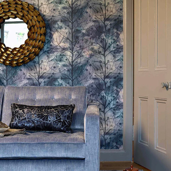 ZEUS 1.4M WIDE-WIDTH WALLPAPER MIDNIGHT by Voyage Maison