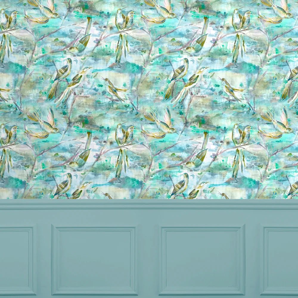 Voyage Maison Voyage Maison Wallpaper Animals Arabella 1.4m Wide Width Wallpaper (By The Metre) in Sage