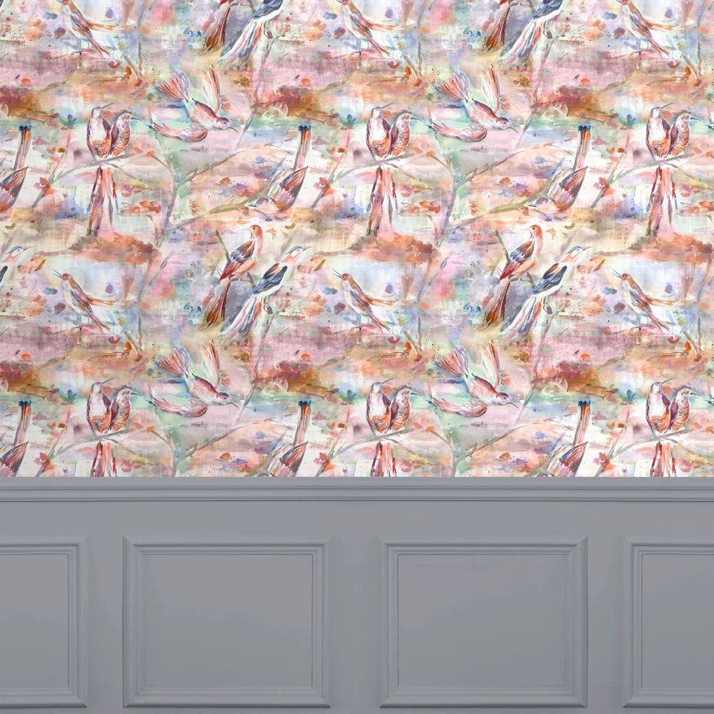 Voyage Maison Voyage Maison Wallpaper Animals Arabella 1.4m Wide Width Wallpaper (By The Metre) in Sunset