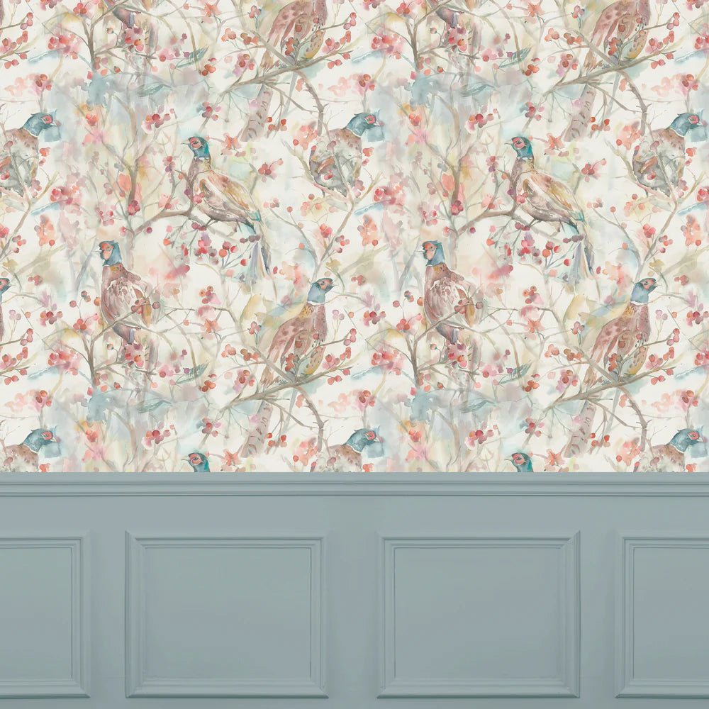 Voyage Maison Voyage Maison Wallpaper Animals BLACKBERRY ROW 1.4M WIDE WIDTH WALLPAPER (BY THE METRE) in CREAM