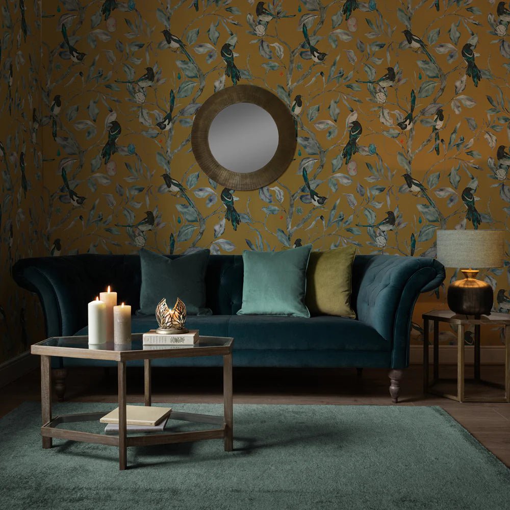 Voyage Maison Voyage Maison Wallpaper Animals Collector 1.4m Wide Width Wallpaper (By The Metre) in Gold