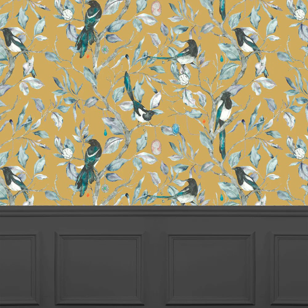 Voyage Maison Voyage Maison Wallpaper Animals Collector 1.4m Wide Width Wallpaper (By The Metre) in Gold