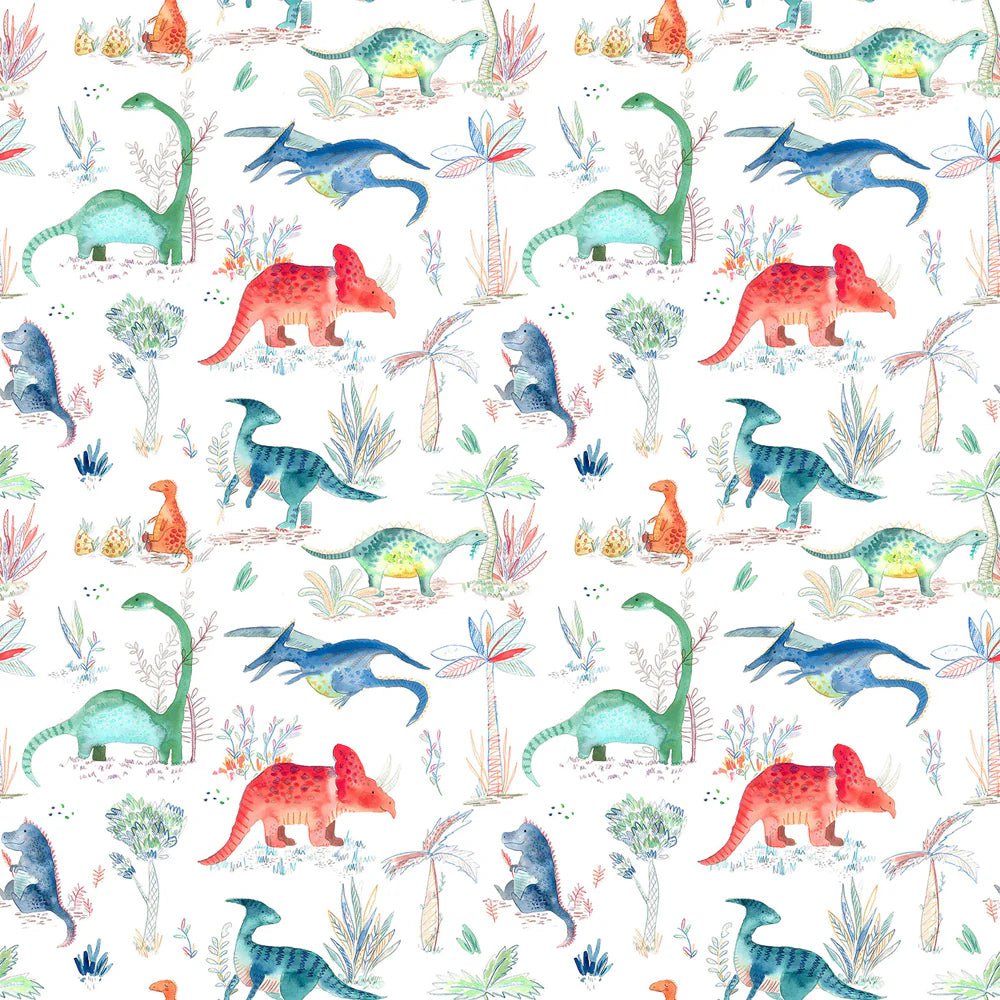 Voyage Maison Voyage Maison Wallpaper Animals DINOS 1.4M WIDE WIDTH WALLPAPER (BY THE METRE) in PRIMARY