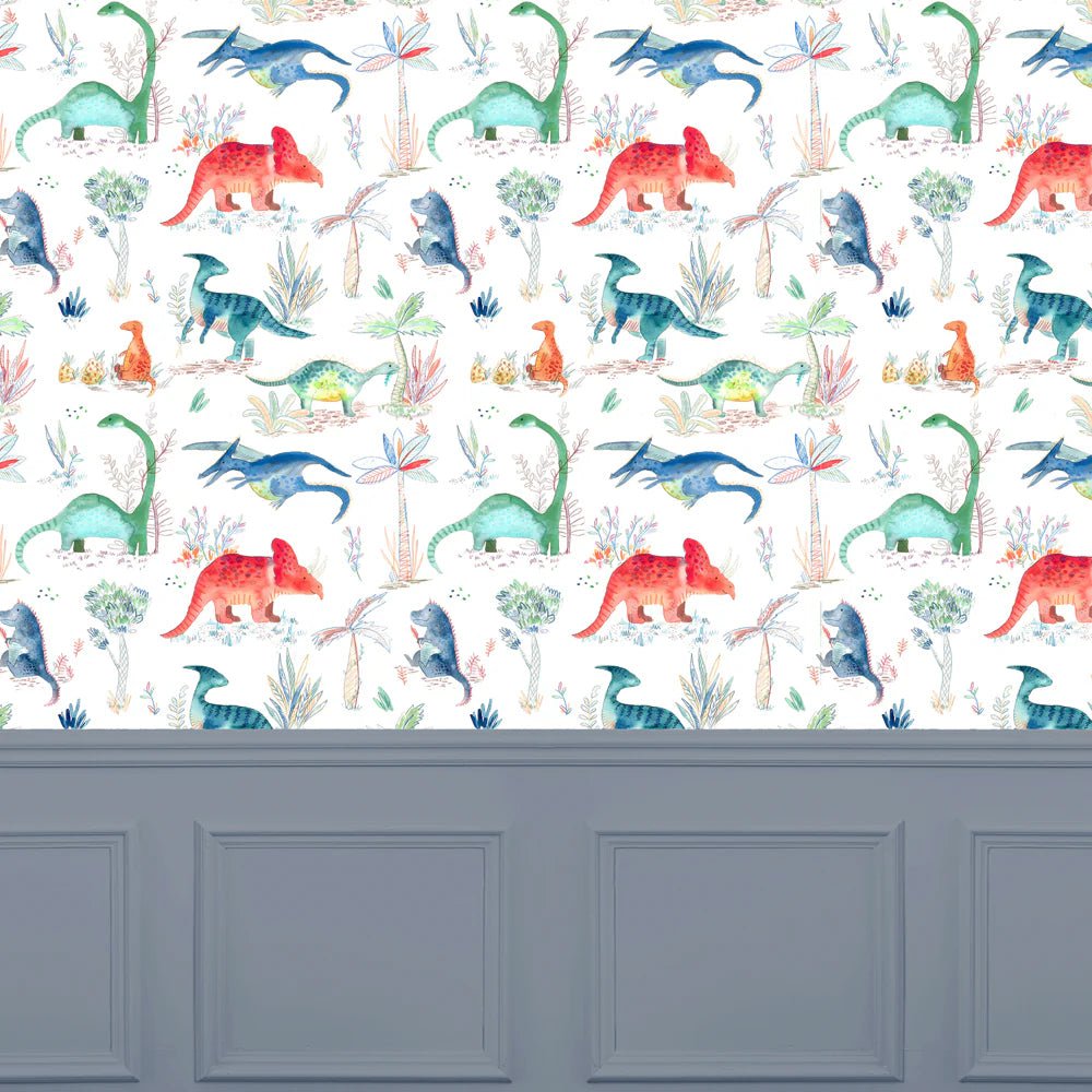 Voyage Maison Voyage Maison Wallpaper Animals DINOS 1.4M WIDE WIDTH WALLPAPER (BY THE METRE) in PRIMARY