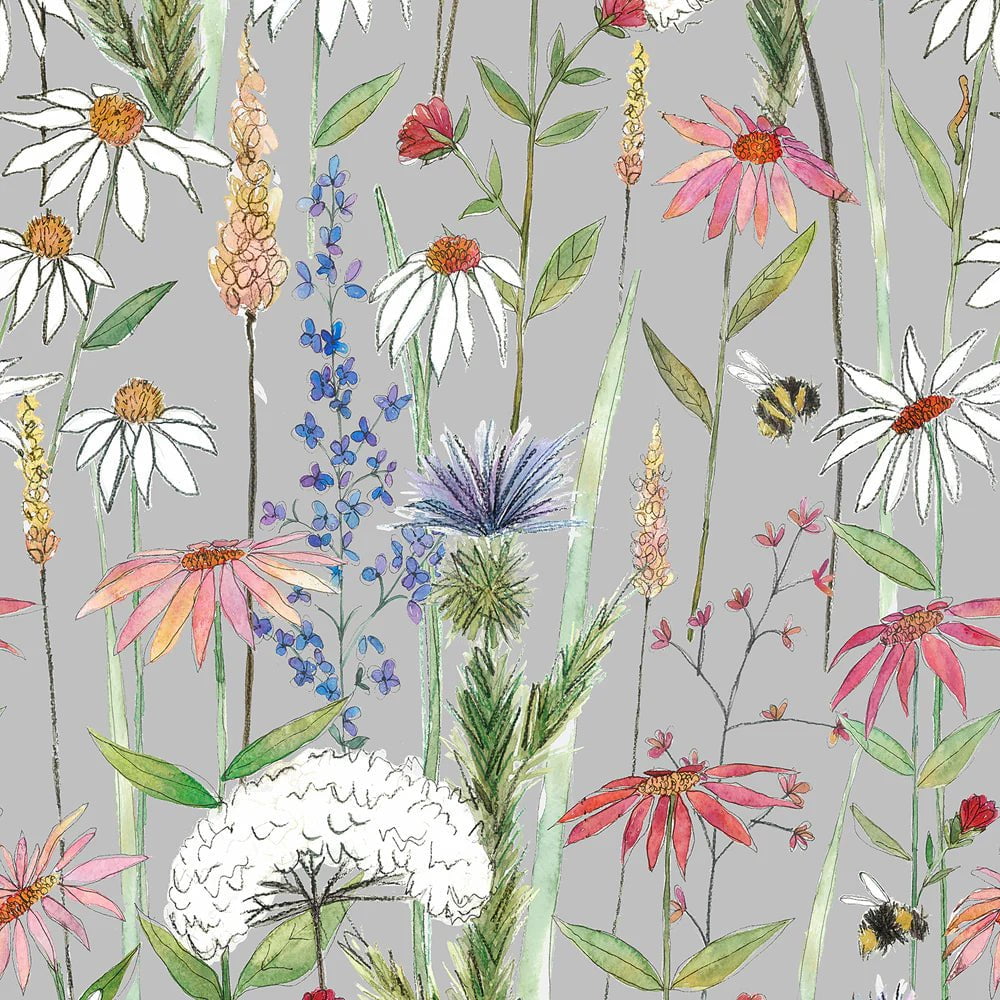 Voyage Maison Voyage Maison Wallpaper Animals HERMIONE 1.4M WIDE WIDTH WALLPAPER (BY THE METRE) in Silver