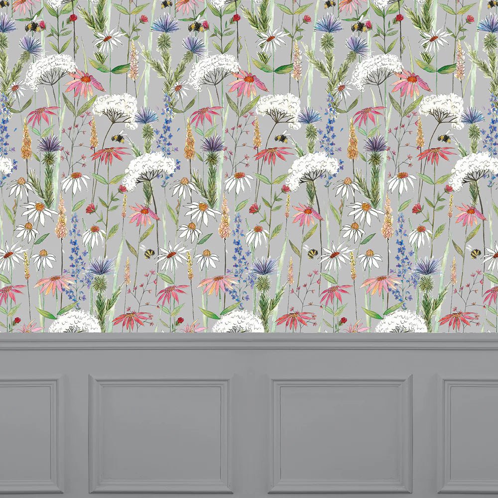 Voyage Maison Voyage Maison Wallpaper Animals HERMIONE 1.4M WIDE WIDTH WALLPAPER (BY THE METRE) in Silver