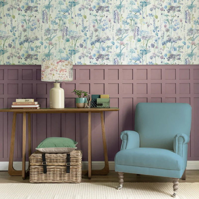ILINIZAS 1.4M WIDE-WIDTH WALLPAPER VIOLET by Voyage Maison