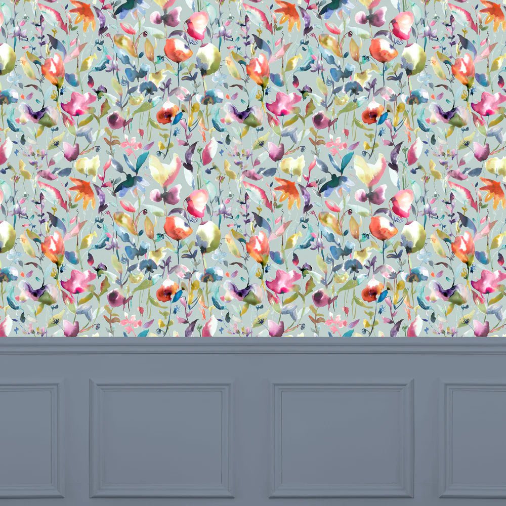 Voyage Maison Voyage Maison Wallpaper Animals Jayin 1.4m Wide Width Wallpaper (By The Metre) in Pacific