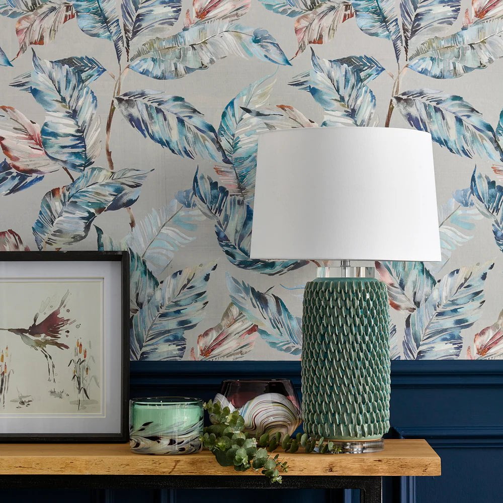 Voyage Maison Voyage Maison Wallpaper Animals Mizuna 1.4m Wide Width Wallpaper (By The Metre) in Cobalt