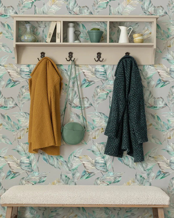 MIZUNA 1.4M WIDE-WIDTH WALLPAPER EMERALD by Voyage Maison