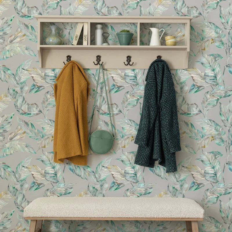 MIZUNA 1.4M WIDE-WIDTH WALLPAPER EMERALD by Voyage Maison
