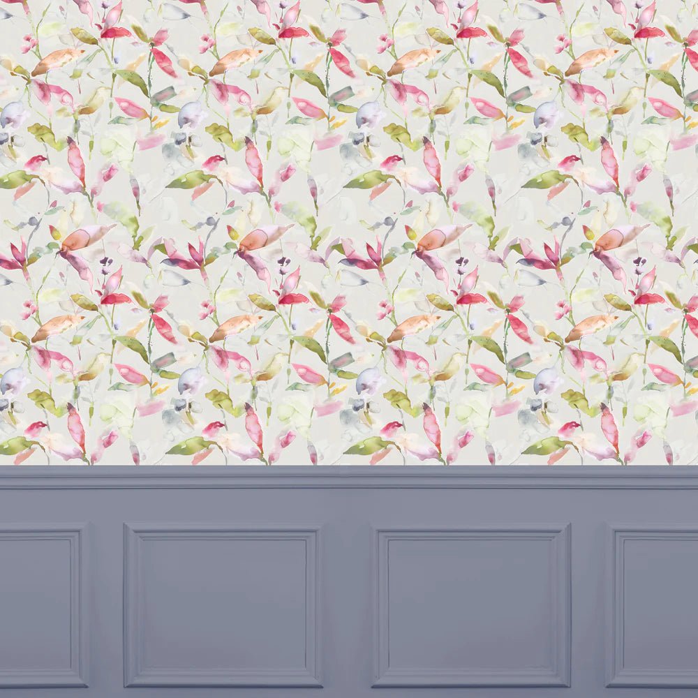 Voyage Maison Voyage Maison Wallpaper Animals Naura 1.4m Wide Width Wallpaper (By The Metre) in Poppy