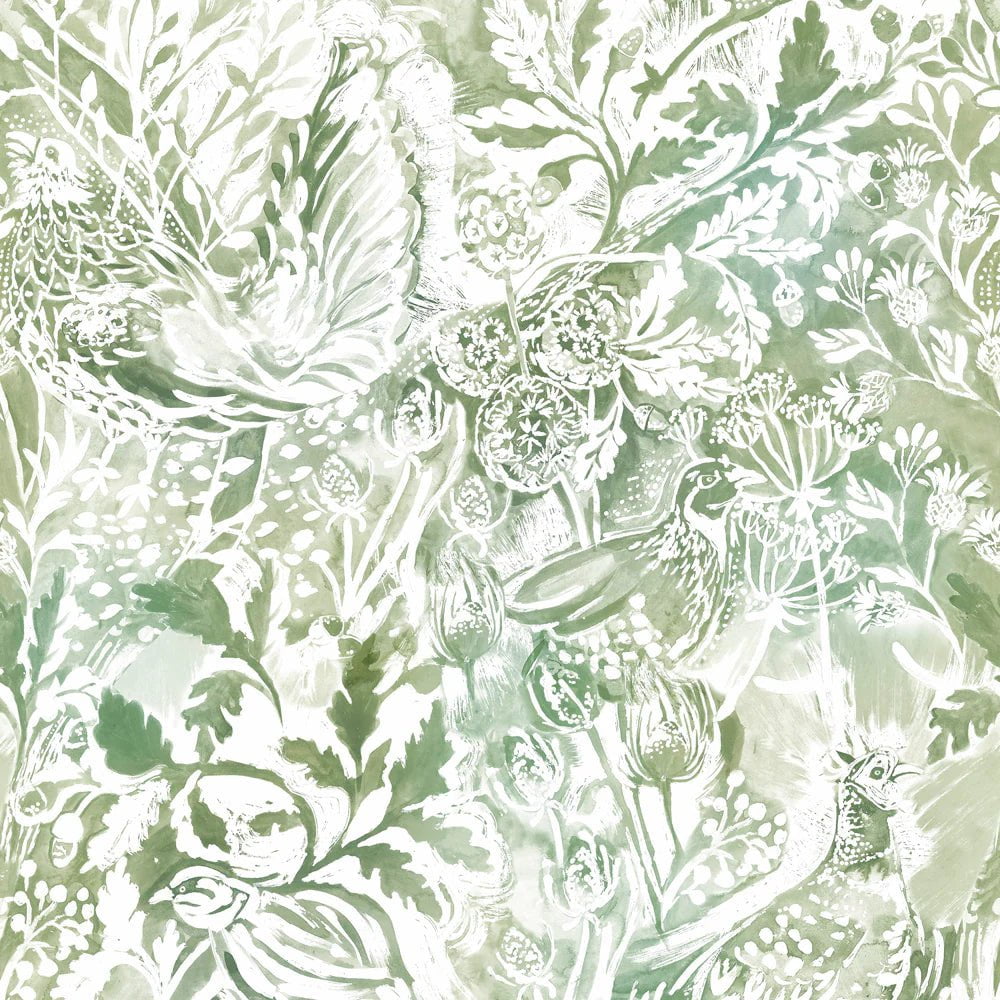 Voyage Maison Voyage Maison Wallpaper Animals Rothesay 1.4m Wide Width Wallpaper (By The Metre) in Meadow