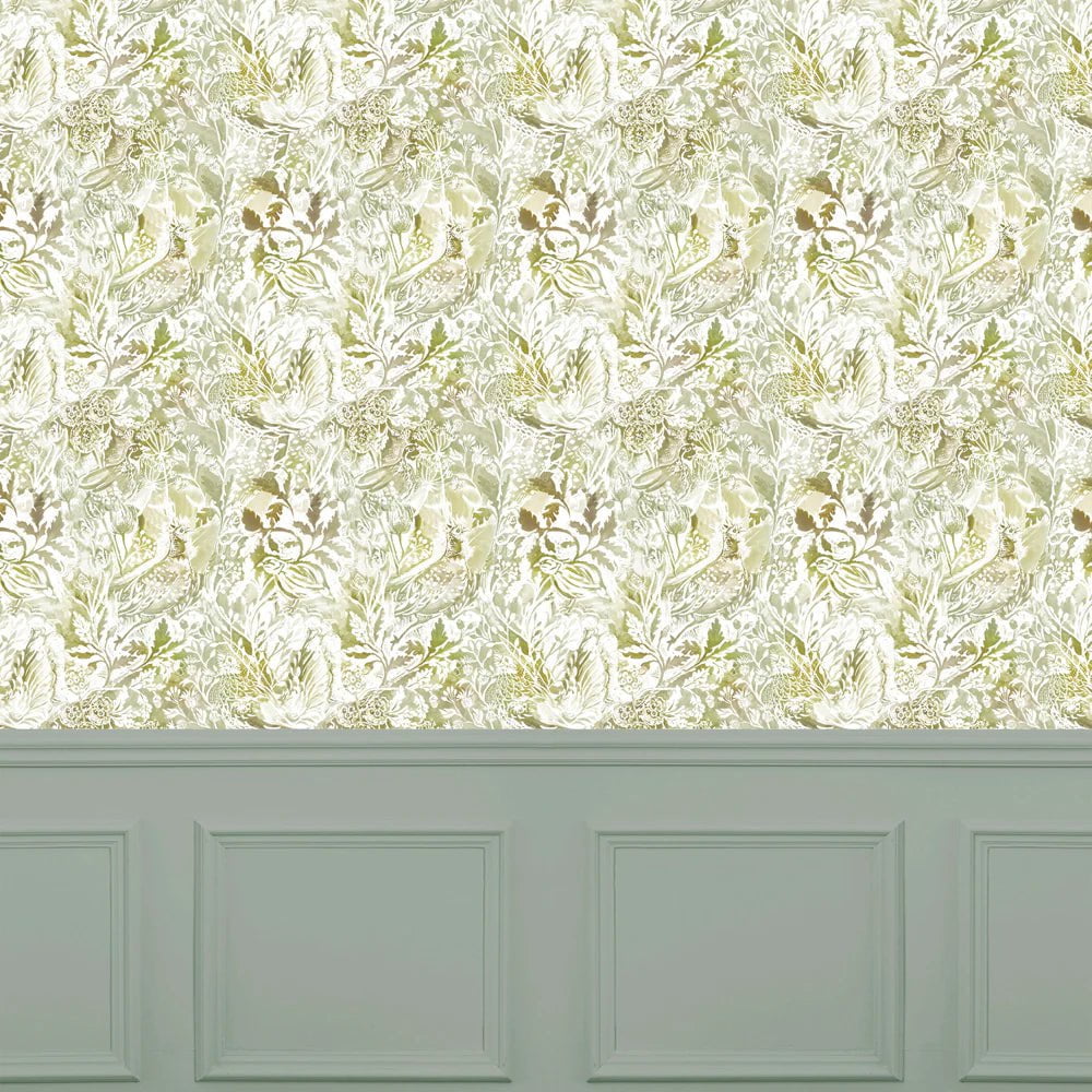 Voyage Maison Voyage Maison Wallpaper Animals Rothesay 1.4m Wide Width Wallpaper (By The Metre) in Mustard