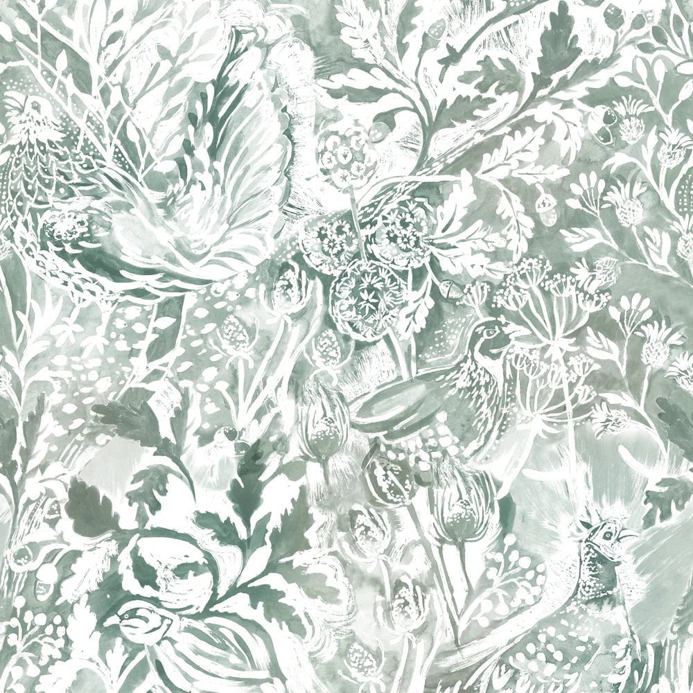 Voyage Maison Voyage Maison Wallpaper Animals Rothesay 1.4m Wide Width Wallpaper (By The Metre) in Stone