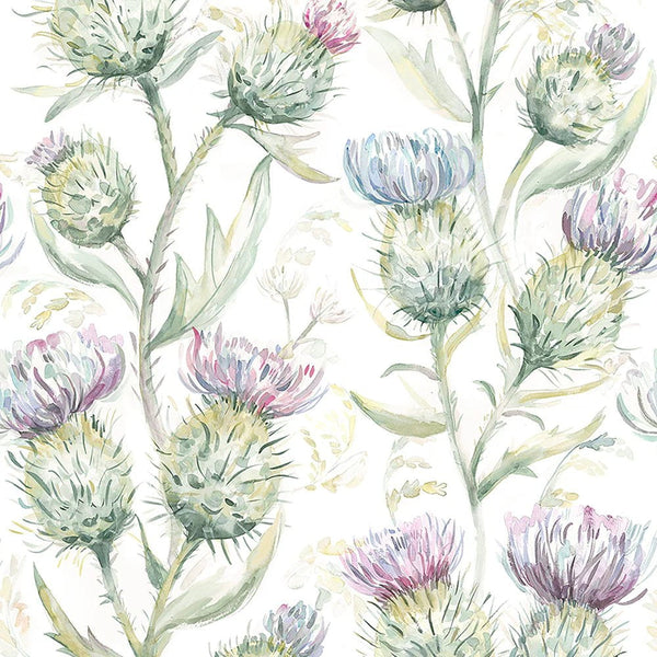 THISTLE GLEN 1.4M WIDE-WIDTH WALLPAPER SPRING by Voyage Maison