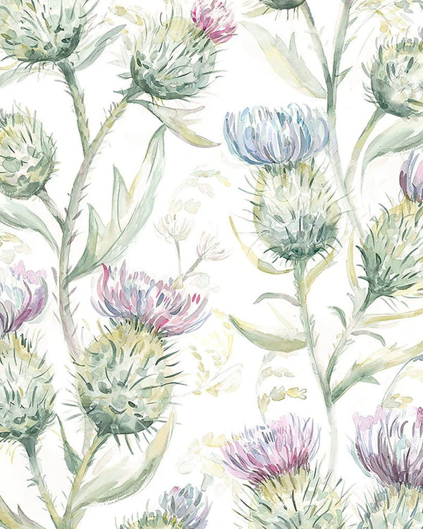 THISTLE GLEN 1.4M WIDE-WIDTH WALLPAPER SPRING by Voyage Maison