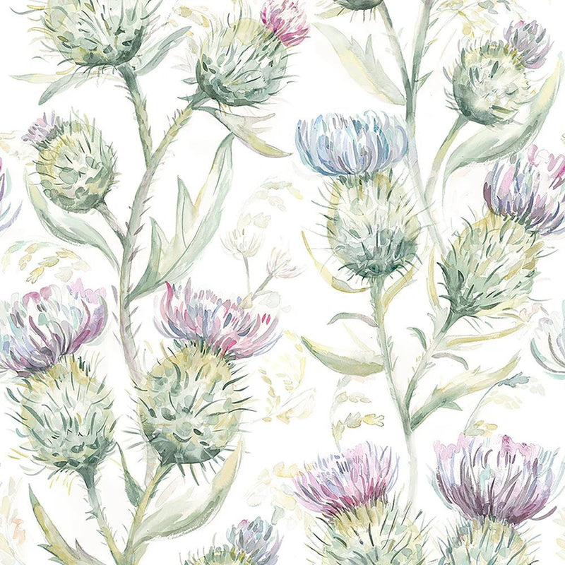 THISTLE GLEN 1.4M WIDE-WIDTH WALLPAPER SPRING by Voyage Maison
