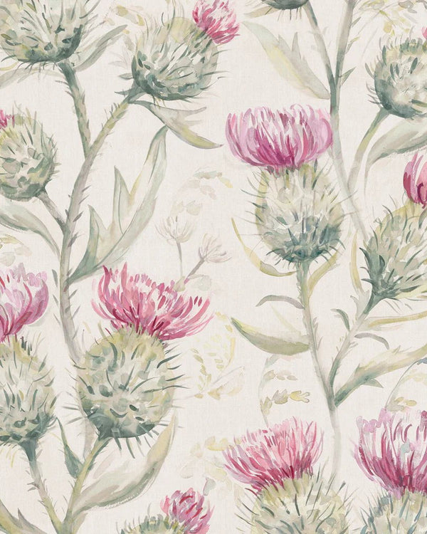 THISTLE GLEN 1.4M WIDE-WIDTH WALLPAPER SUMMER by Voyage Maison.