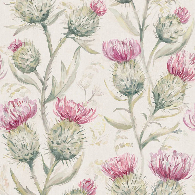 THISTLE GLEN 1.4M WIDE-WIDTH WALLPAPER SUMMER by Voyage Maison.