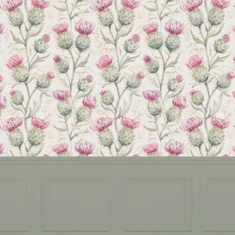 Voyage Maison Voyage Maison Wallpaper Animals Thistle Glen 1.4m Wide Width Wallpaper (By The Metre) in Summer