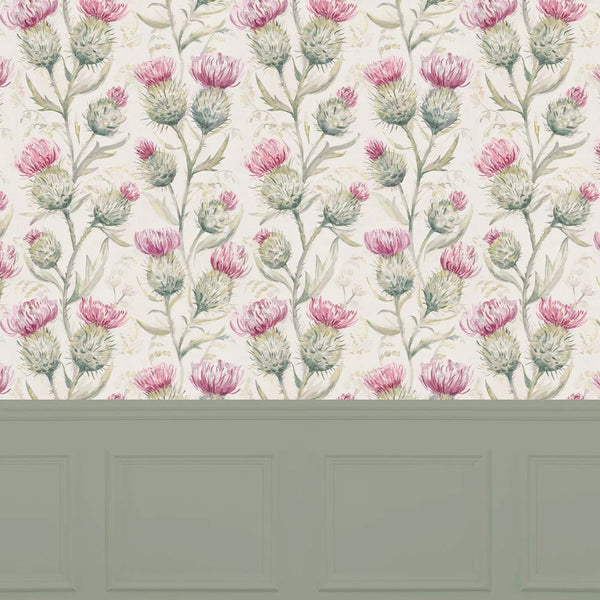 THISTLE GLEN 1.4M WIDE-WIDTH WALLPAPER SUMMER by Voyage Maison.