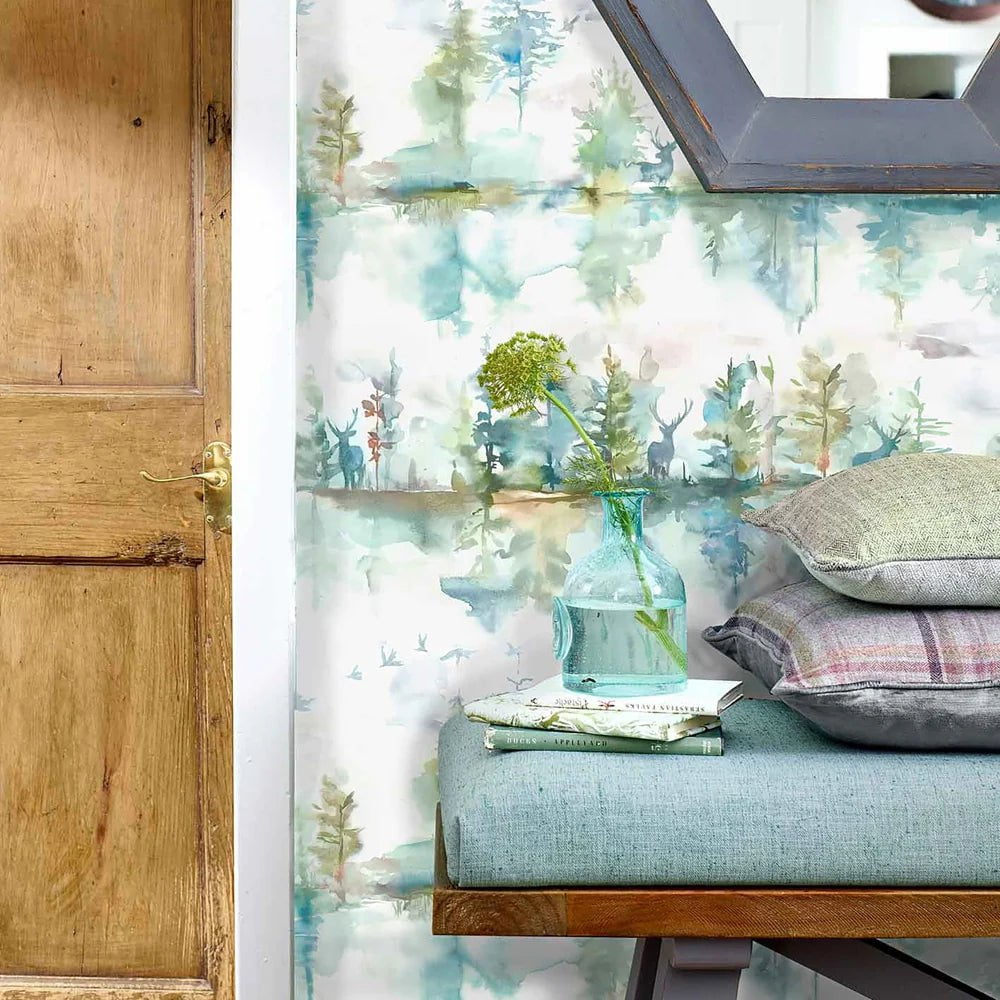 Voyage Maison Voyage Maison Wallpaper Animals Wilderness 1.4m Wide Width Wallpaper (By The Metre) in Topaz