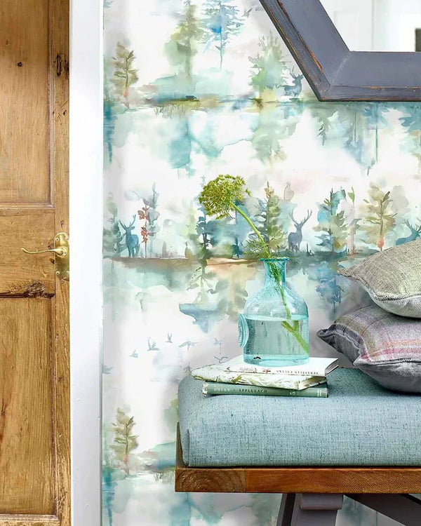 WILDERNESS 1.4M WIDE-WIDTH WALLPAPER TOPAZ by Voyage Maison