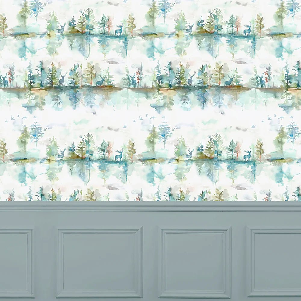 Voyage Maison Voyage Maison Wallpaper Animals Wilderness 1.4m Wide Width Wallpaper (By The Metre) in Topaz