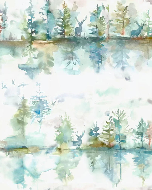 WILDERNESS 1.4M WIDE-WIDTH WALLPAPER TOPAZ by Voyage Maison