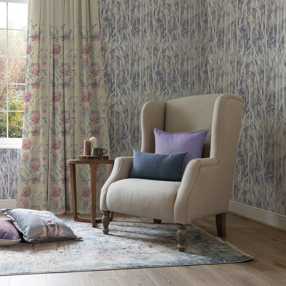 Voyage Maison Voyage Maison Wallpaper Animals Woodbury 1.4m Wide Width Wallpaper (By The Metre) in Loganberry