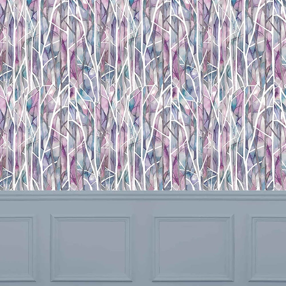 Voyage Maison Voyage Maison Wallpaper Animals Woodbury 1.4m Wide Width Wallpaper (By The Metre) in Loganberry